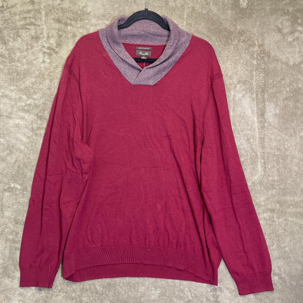 Tasso Elba Supima Cotton Knit Shawl-Collar